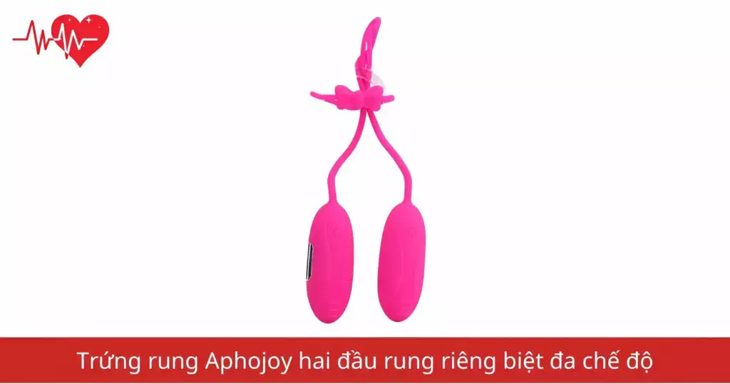 Trứng rung Aphojoy hai đầu rung riêng biệt đa chế…