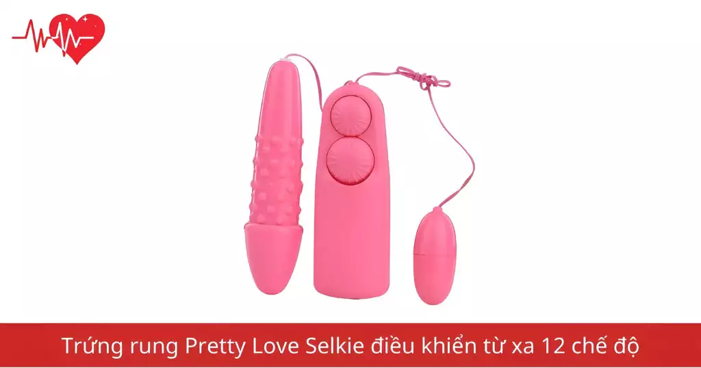 Trứng rung Fashion Vibrating 2 đầu điều khiển riêng biệt