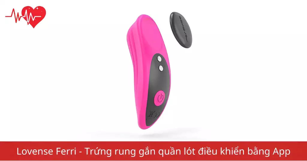 Trứng rung Lovense Ferri gắn quần lót điều khiển bằng…