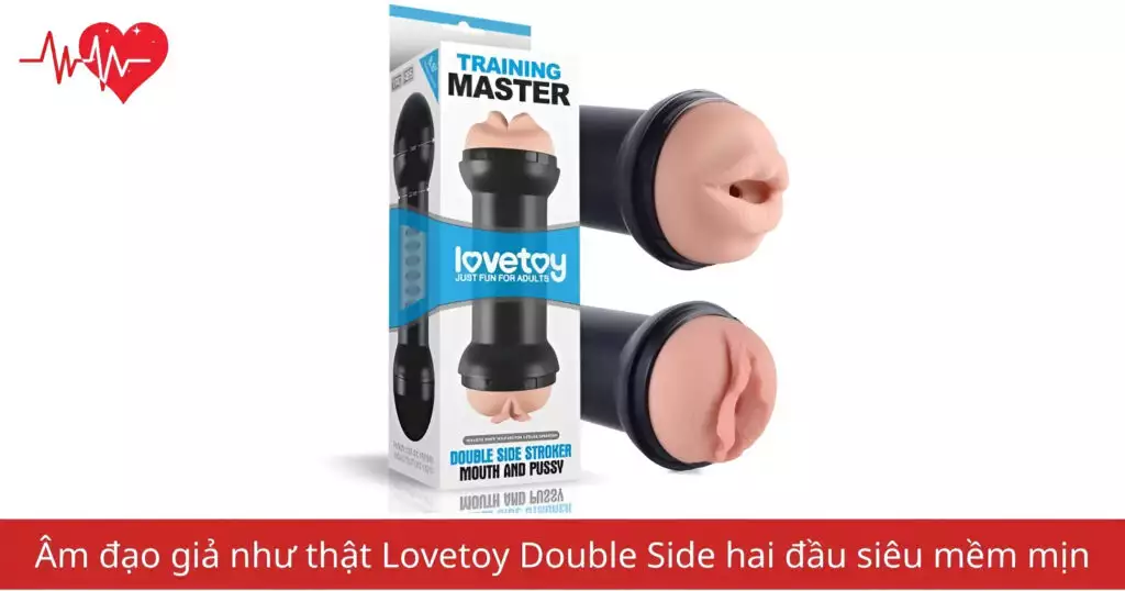 Âm đạo giả Lovetoy Double Side hai đầu siêu mềm…