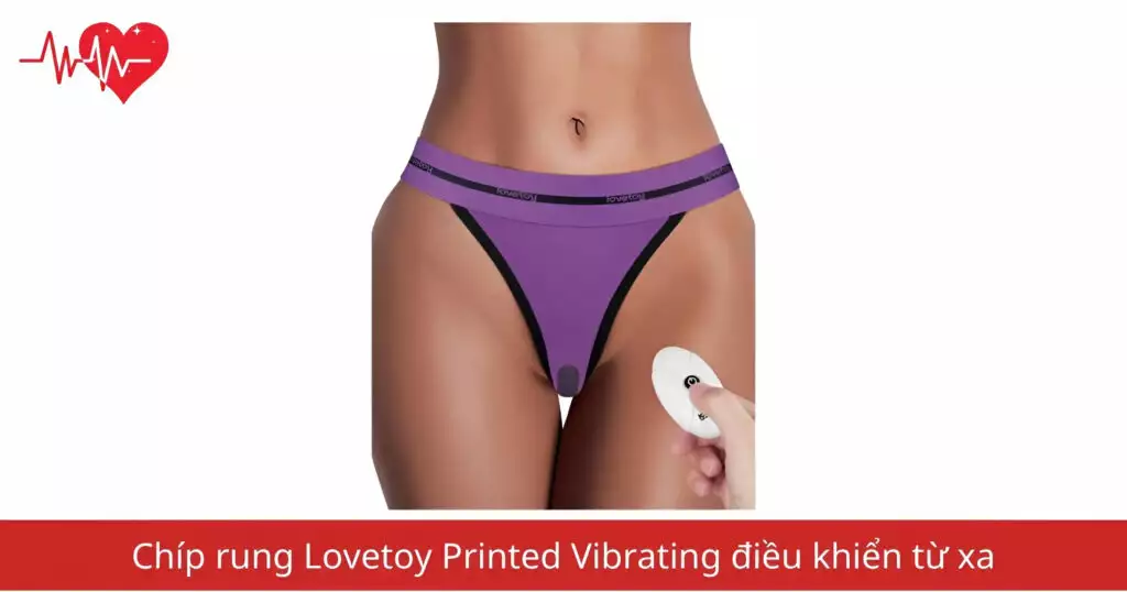 Chíp rung Lovetoy Printed Vibrating điều khiển từ xa