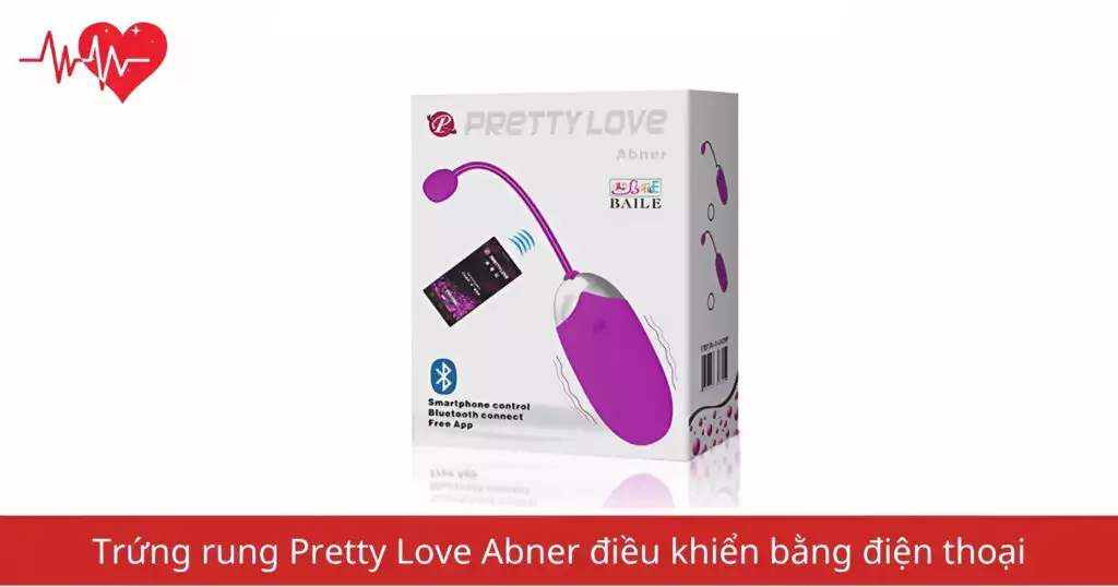 Trứng rung Pretty Love Abner điều khiển bằng điện thoại