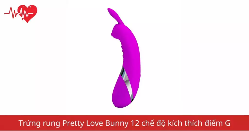 Trứng rung Pretty Love Bunny 12 chế độ kích thích…