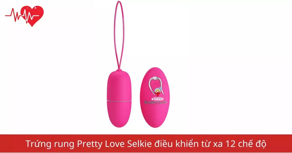 Trứng rung Pretty Love Selkie điều khiển từ xa 12…