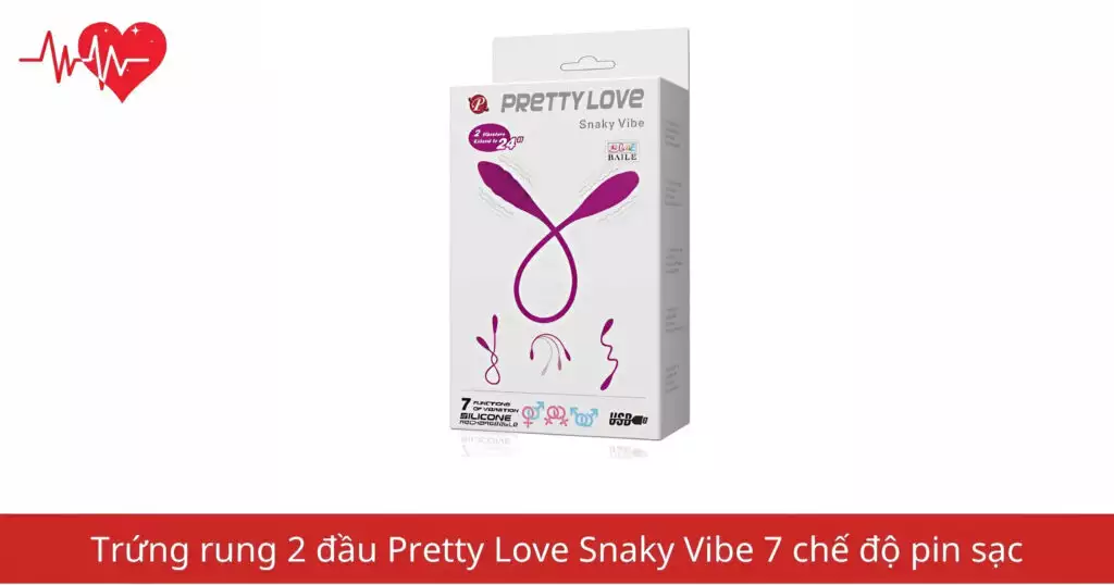 Trứng rung 2 đầu Pretty Love Snaky Vibe 7 chế…