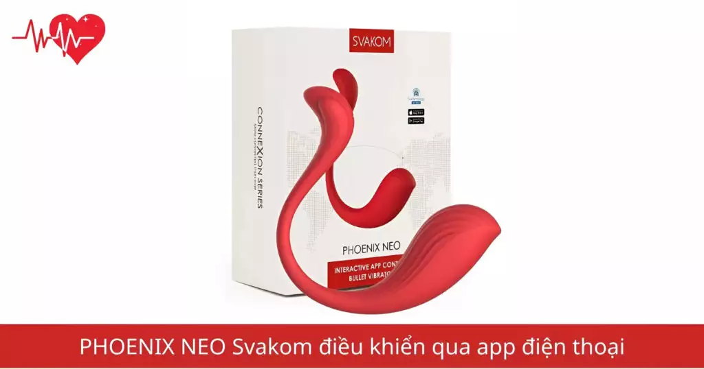Trứng rung PHOENIX NEO Svakom điều khiển qua App điện…