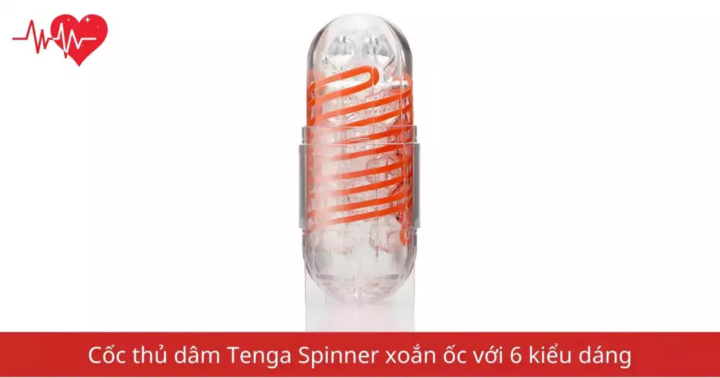 Cốc thủ dâm Tenga Spinner xoắn ốc với 6 kiểu…