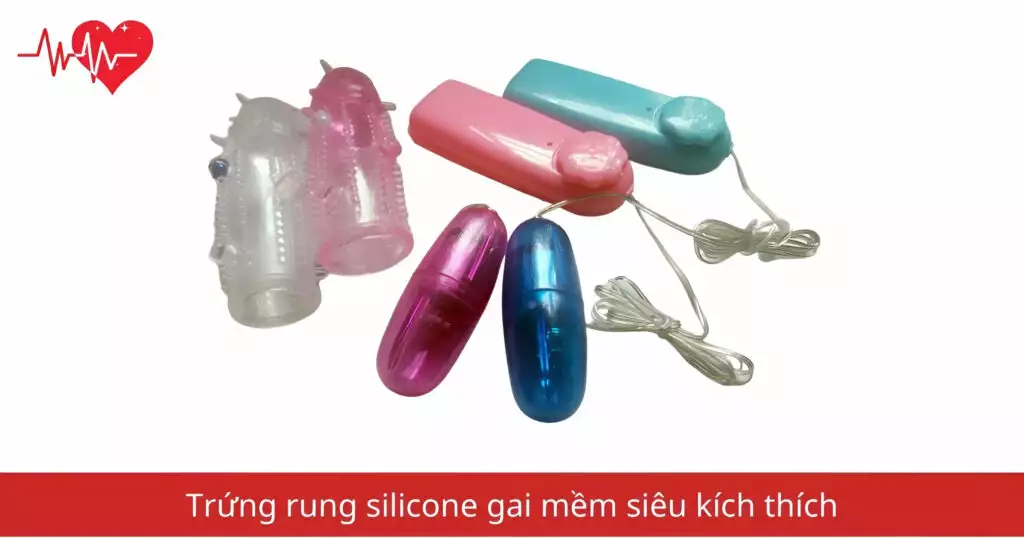 Trứng rung silicone gai mềm siêu kích thích