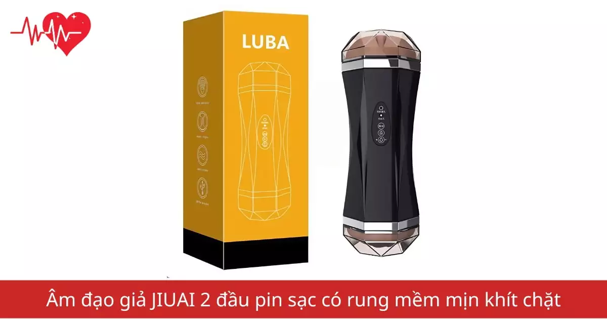 Âm đạo giả 2 đầu JIUAI pin sạc có rung…